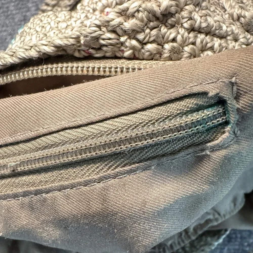 The Sak Belle Tote Shoulder Bag Slouchy Handbag Purse Rainbow Stripe EXTRA CHARM